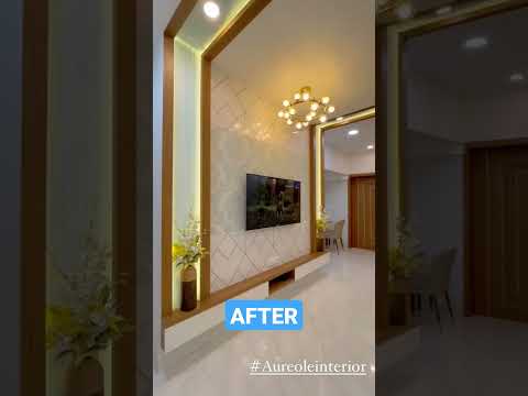Before and after home 🏠 transformation | Rating 🔥| #shorts #beforeandafter #interiordesign #pune desain interior
