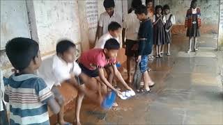 Gavadewadi ZP School Children16 7 2018 Playing with joy in the water
