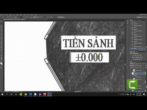 layout mặt bằng kiến trúc Photoshop