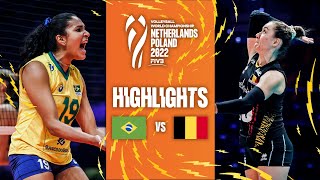 BRA vs BEL - Highlights  Phase 2| Women's World Championship 2022