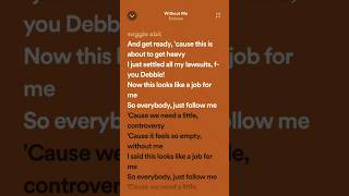 Eminem: Without Me (Speed Up) | #Lyrics