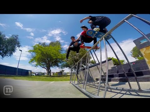 Wacky 5-Stair Session with Skateboarders Garret Spurlock & Richie Amador on NKA