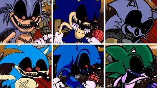 Friday Night Funkin' - Execution but everytime it's Sonic.EXE turn a Different S