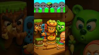 My Sprunki Oc Minecraft Steve X Krabby X Gummy Bear X Nintendo In Angry Mood Making Cake