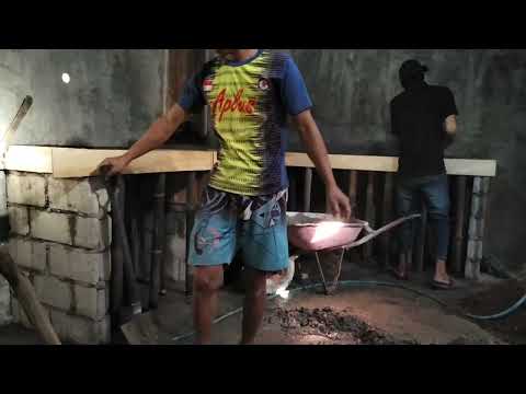 MEMBUAT MEJA DAPUR COR SIMPLE SEDERHANA !