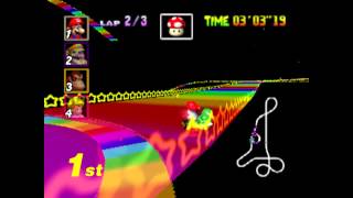 Mario Kart 64 - Rainbow Road With Mlp Fan Music