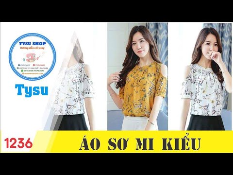 Hướng dẫn cắt may TysuShop số 1236: Áo Sơ Mi Kiểu