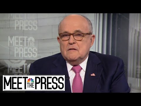 Rudy Giuliani: Trump ‘Has To Sit Down With Vladimir Putin’ (Full) | Meet The Press | NBC News