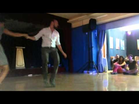 Maxi Prado & Agus Zero en Madrid. Impro de lindy hop en Madrid 2014