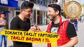 BİR TAKLİT 1 TL! / SOKAKTA PARA DAĞITMAK / YARIŞMA!