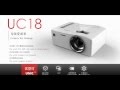 Mini projector Unic UC18 .the upgrade edition of UC28,UC30,UC40