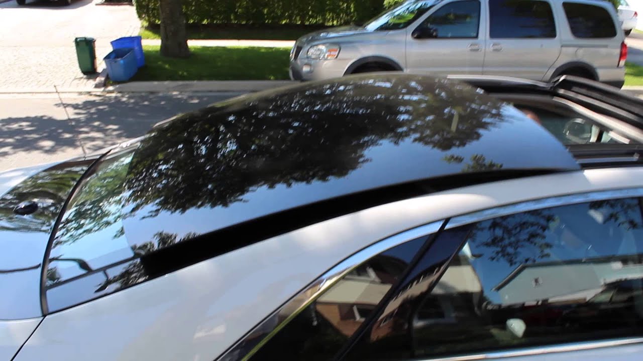 2013 Lincoln MKZ Retractable Panoramic Glass Roof - YouTube