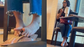 Candid Feet 4K She Came Up To Me In Pretty High Heels, And Said This To Me Collegetoes
