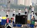 [FANCAM] 100602 Super Junior dancing to Miinah/BONAMANA & diving to a pool @ Dream Team Recording