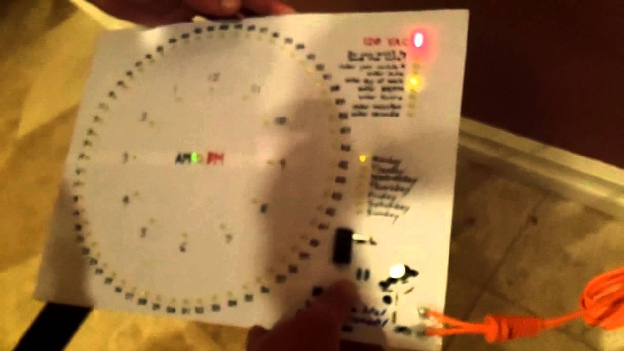 build a dialtype ("analog" ring) LED clock yourself (89 LEDs) (LED
