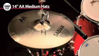 Sabian 14" AA Medium Hats- Hihat Cymbal Sound Demo