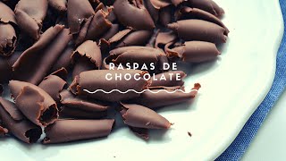 RASPAS DE CHOCOLATE PARA DECORAÇÃO