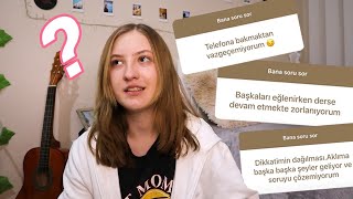 NEDEN DERS ÇALIŞAMIYORUZ?🥲 | sizden gelen sorunlar & benden çözümler