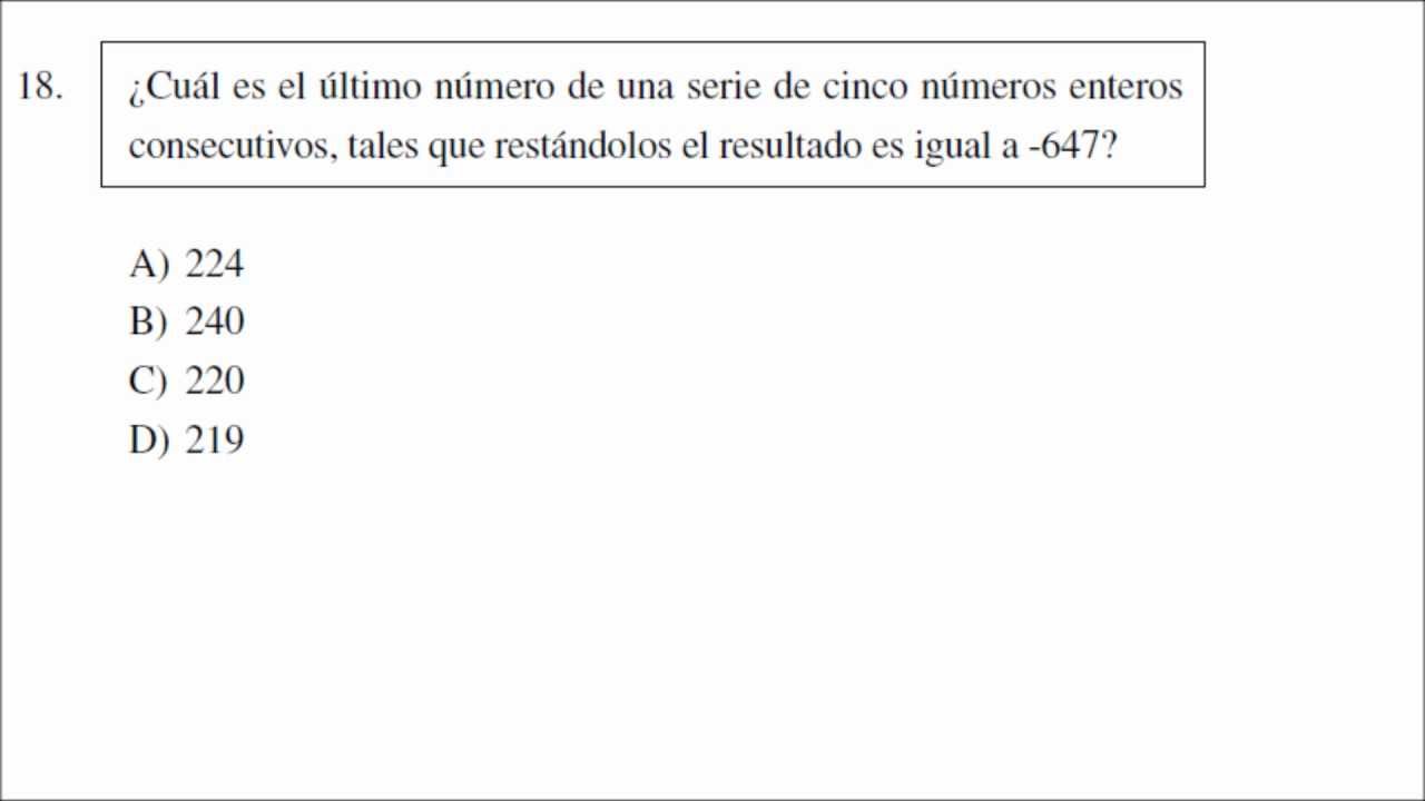EXAMEN CENEVAL MATEMATICAS examen ceneval matematicas: