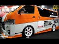 (4K)K-BREAK BEECAS TOYOTA 200 HIACE modified Kブレイク200系ハイエースカスタム - 大阪オートメッセ2018