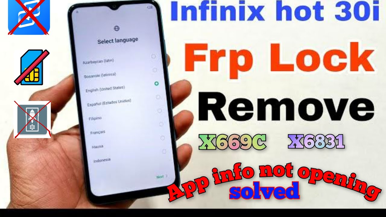 INFINIX HOT 30i Frp lock bypass/remove google account INFINIX HOT 30i Frp lock bypass/remove google account