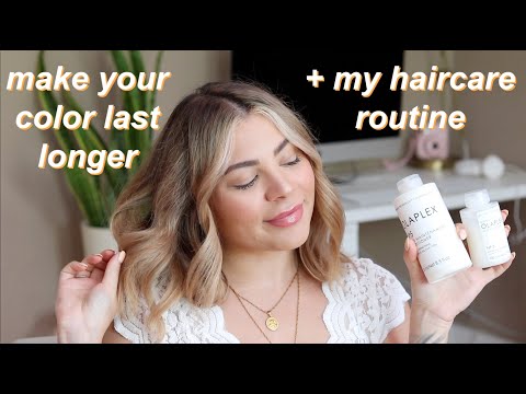 HOW TO MAKE YOUR HAIR COLOR LAST LONGER + MY UPDATED BLONDE HAIRCARE ROUTINE - YouTube