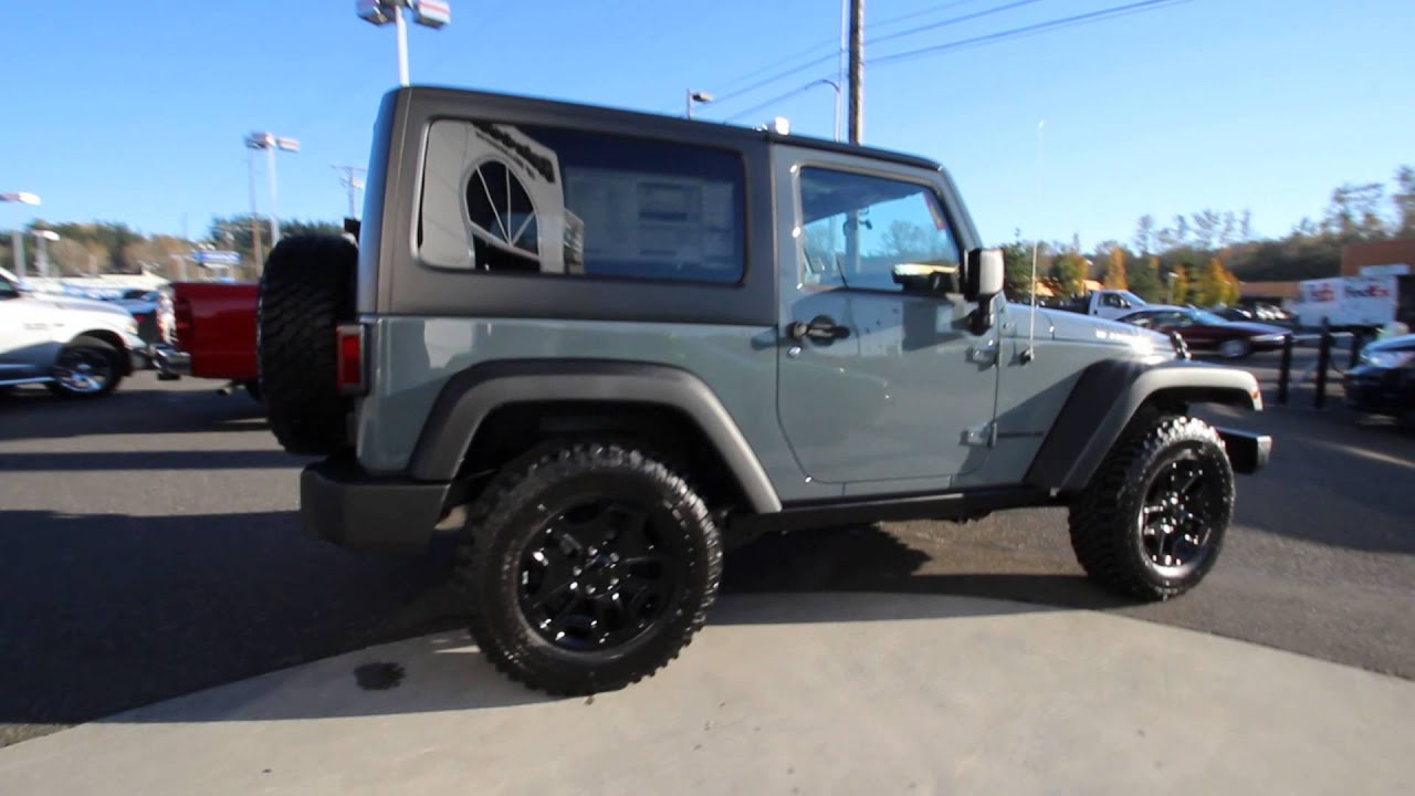 2015 Jeep Wrangler Black 2 Door