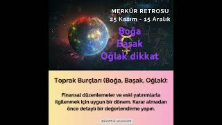 2024 Kasım Aralık Merkür Retro