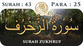 43 Surah Az Zukhruf  | Para 25 | Visual Quran With Urdu Translation
