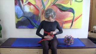 Wendy Demonstrating Shoulder Blades To Internal Belly Pt1 512-467-8009