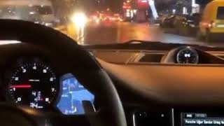 Araba snapleri - Araba snap - Yağmurlu Gece Gezmesi İnsta Hikaye Porsche