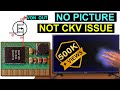 No Picture on 32" LED TV Screen | Not CKV Issue, VON is not output from SM4186 IC ,  LSC320AN10-H07