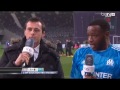 Reaction Steve Mandanda on a bottle which was thrown at him: "Do you want some water"?