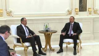 Sergey Lavrov and Ilham Aliev talks / Переговоры С.Лаврова и И.Алиева