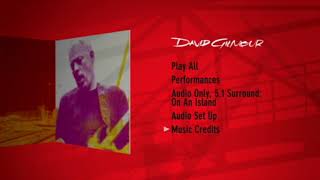 David Gilmour - Live In Gdańsk Dvd Menu Hd