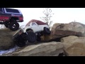 RC ADVENTURES -Tow Buddy - Chevy K5 Blazer & Toyota Hilux Trail 4x4 the Rocks