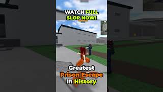 The Greatest Roblox Prison Escape Ever Captured On Film In Prison Life
