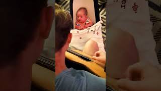 Babys First Time Listen To Guitar Soo Cute