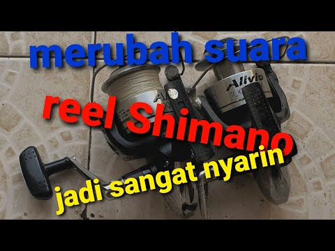 cara buat reel pancing nyaring, katrol pancing shimano