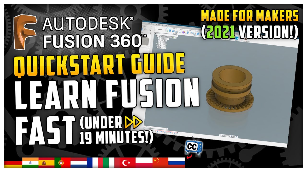 Learn Fusion 360 in 18:39! | Fastest Fusion 360 Quickstart Tutorial