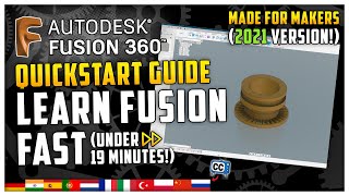 Learn Fusion 360 in 18:39! | Fastest Fusion 360 Quickstart Tutorial