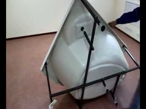 Сборка угловой ванны видео