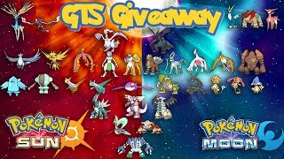 Pokémon Sunmoon & Ultra Gts Giveaway - All Shiny Legendary Pokémon Round 4 Should We Do More??
