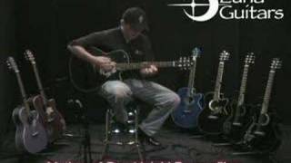 Luna Guitar Fauna Dragonfly In Trans Teal With Fishman