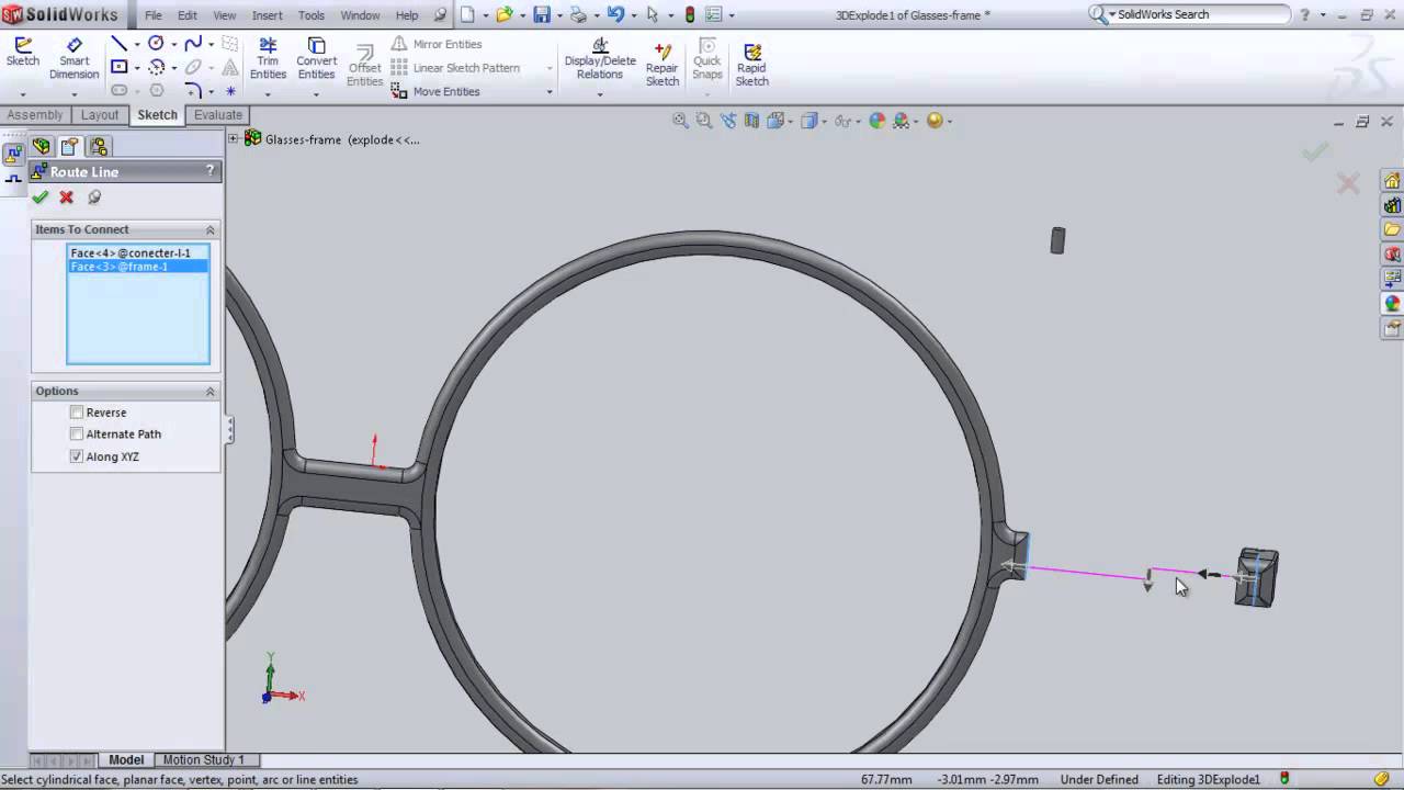 Solidworks Tutorial Glasses | 5310060024 solidworks hw11 glasses frame explore view Solidworks Tutorial Glasses | 5310060024 solidworks hw11 glasses frame explore view