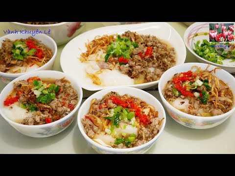 BÁNH ĐÚC NÓNG / Bánh Đúc CHÉN - Cách làm Bánh Đúc KHÔNG cần Nước Vôi trong by Vanh Khuyen