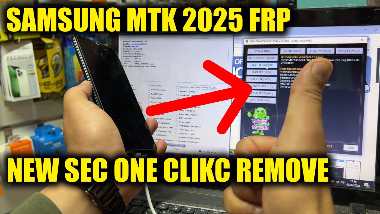Samsung FRP Bypass 2025 One Clik New Tool (MTK CPU) Samsung FRP Bypass 2025 One Clik New Tool (MTK CPU)
