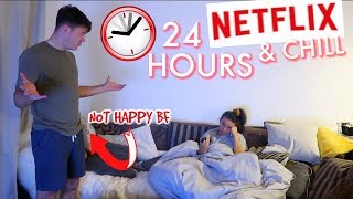 24 HOUR WATCHING NETFLIX | 24 HOUR CHALLENGE