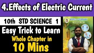 10Th Science 1Chapter No 4.Effects Of Electric Current Easy Trick To Learn Whole Chapter