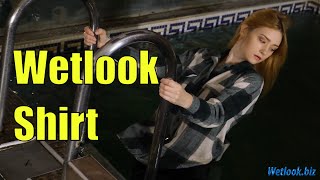 Wetlook Girl In Shirt | Wetlook Warm Shirt | Wetlook Completely Wet In Clothes